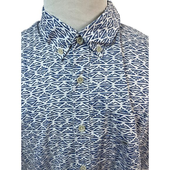 Jos. A. Bank Mens Blue Short-Sleeve Shirt With Tailored Fit Size M - New - Picture 4 of 8